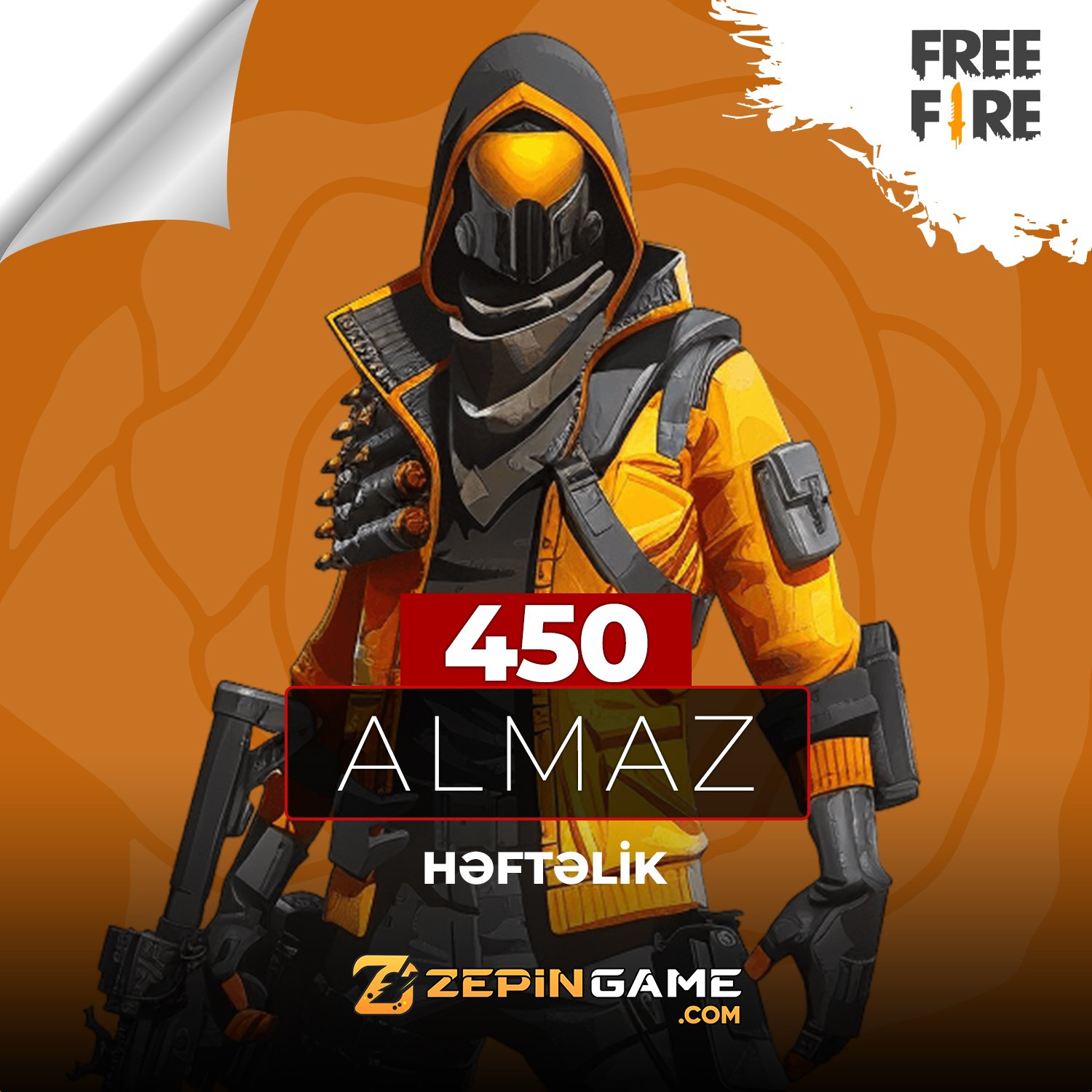 Free Fire Hefdelik -450 Almaz